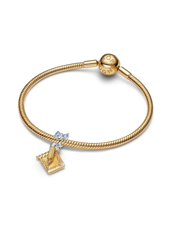 (image for) Pandora Bridgerton Dance Card & Pencil Dangle Charm - 764383C01 - View 6