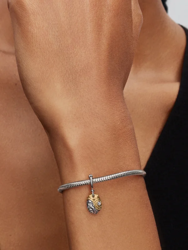 (image for) Moana PANDORA Charm 764385C01 | Heart of Te Fiti Diamond - View 2