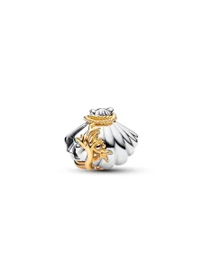 (image for) PANDORA Ariel Shell Charm: Lab-Grown Diamond Two-Tone Charm