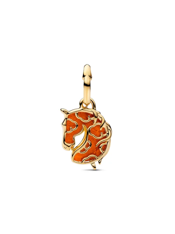 (image for) Pandora Red Fire Horse Murano Glass Dangle Charm - 764431C01 - View 4