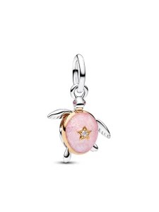 (image for) Pink Diamond PANDORA Charm 764432C01 | Sea Turtle Dangle