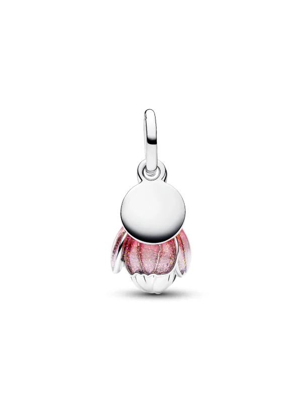 (image for) Pandora Two-Tone Blooming Flower Dangle Charm - 764453C01 - View 4