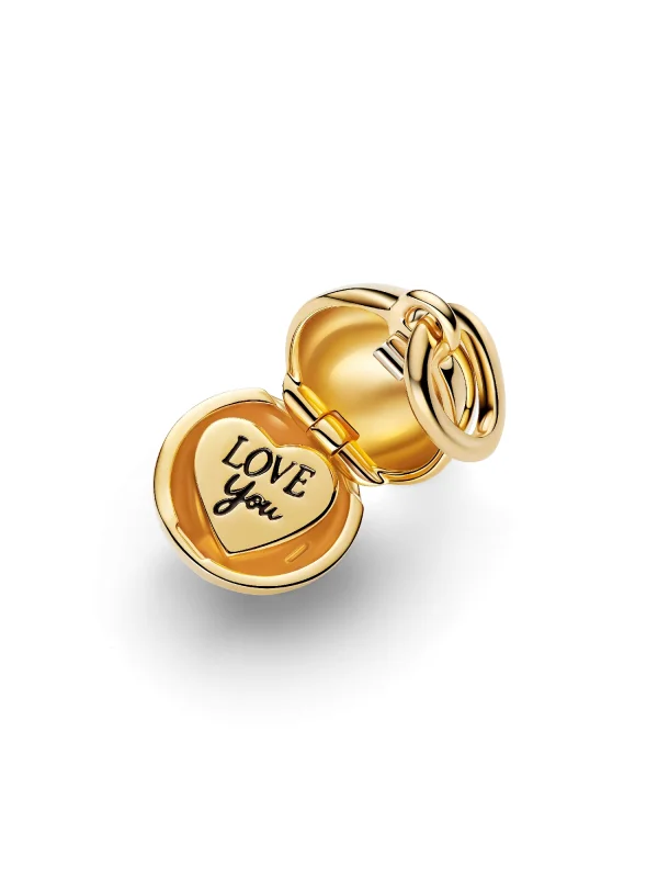 (image for) PANDORA clasp charm 764457C01 Mom Ball Charm in 14k Gold… - View 6