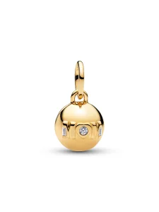 (image for) PANDORA clasp charm 764457C01 Mom Ball Charm in 14k Gold…
