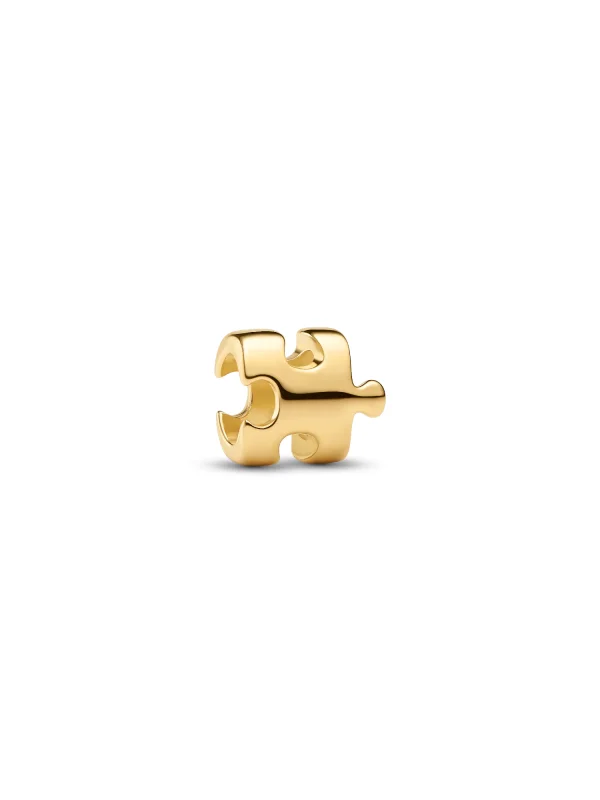 (image for) PANDORA Puzzle Piece Charm 764514C00 | 14k Gold-Plated - View 2