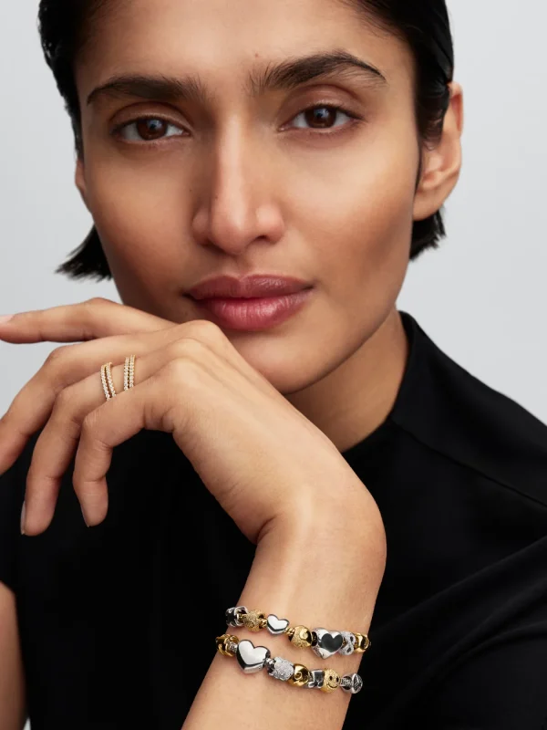 (image for) PANDORA Be Happy Charm 764526C00 | 14k Gold-Plated Mini… - View 5