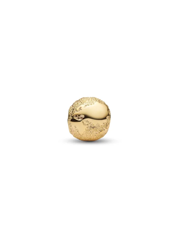 (image for) Globe PANDORA Charm | 14k Gold-Plated Mini Globe - View 3