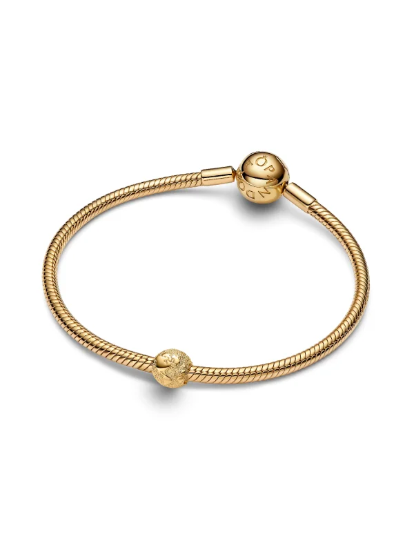 (image for) Globe PANDORA Charm | 14k Gold-Plated Mini Globe - View 5