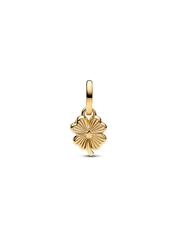 (image for) Pandora White Lucky Clover Dangle Charm - 764564C01 - View 3