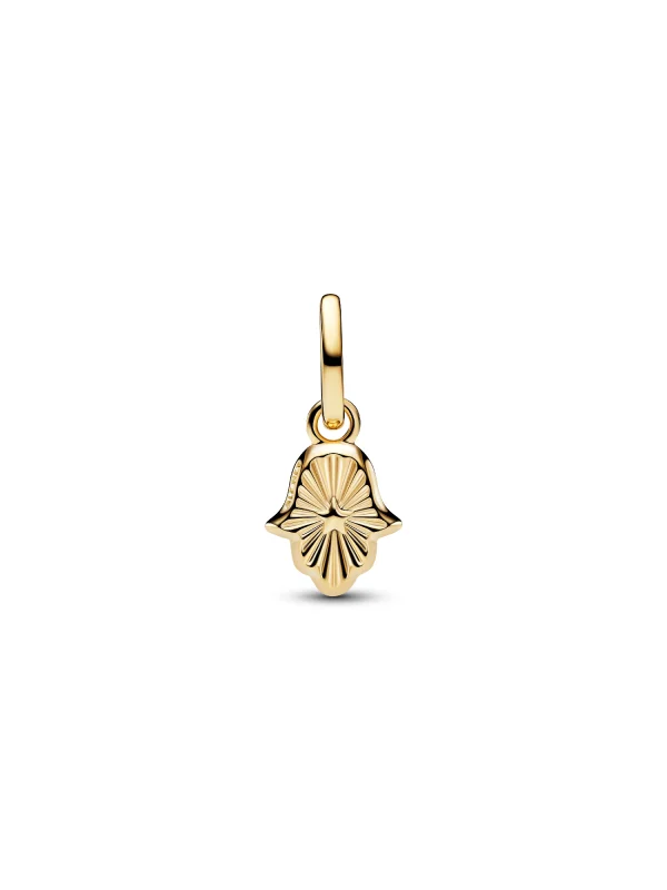 (image for) Pandora Green Hamsa Hand Mini Dangle Charm - 764612C01 - View 5