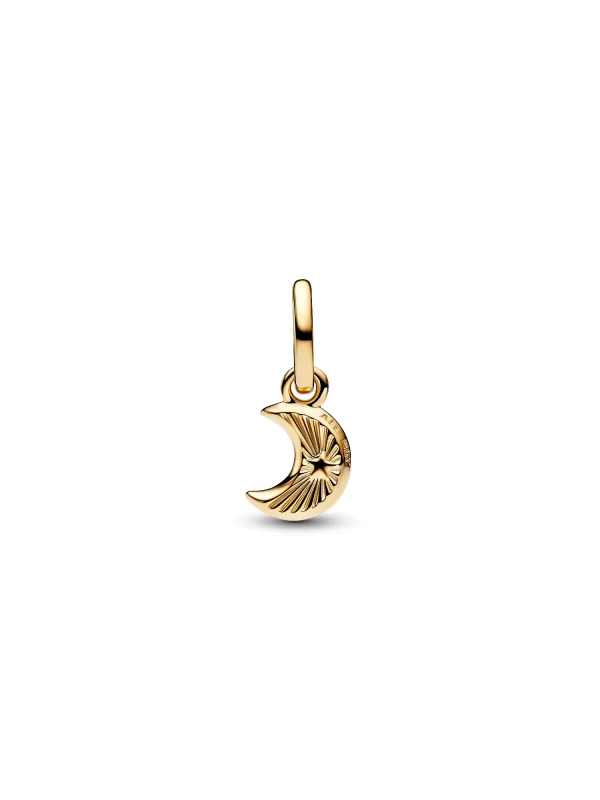 (image for) Pandora White Crescent Moon Mini Dangle Charm - 764614C01 - View 5