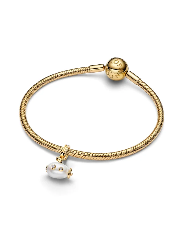 (image for) Pandora Treated Freshwater Cultured Baroque Pearl Submarine Dangle Charm - 76461 - View 4