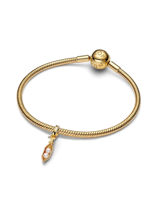 (image for) Pandora Treated Freshwater Cultured Baroque Pearl Peas in a Pod Dangle Charm - 7 - View 3