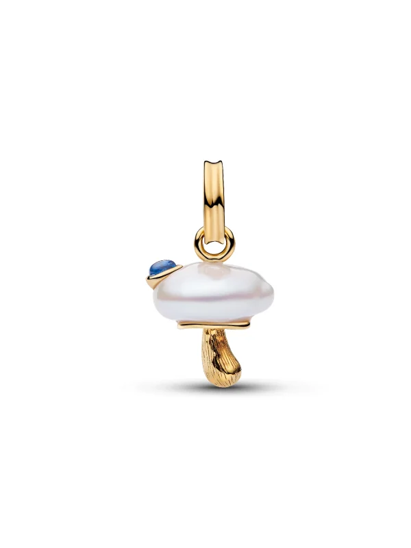 (image for) Pandora Treated Freshwater Cultured Baroque Pearl Mushroom Dangle Charm - 764618 - View 5