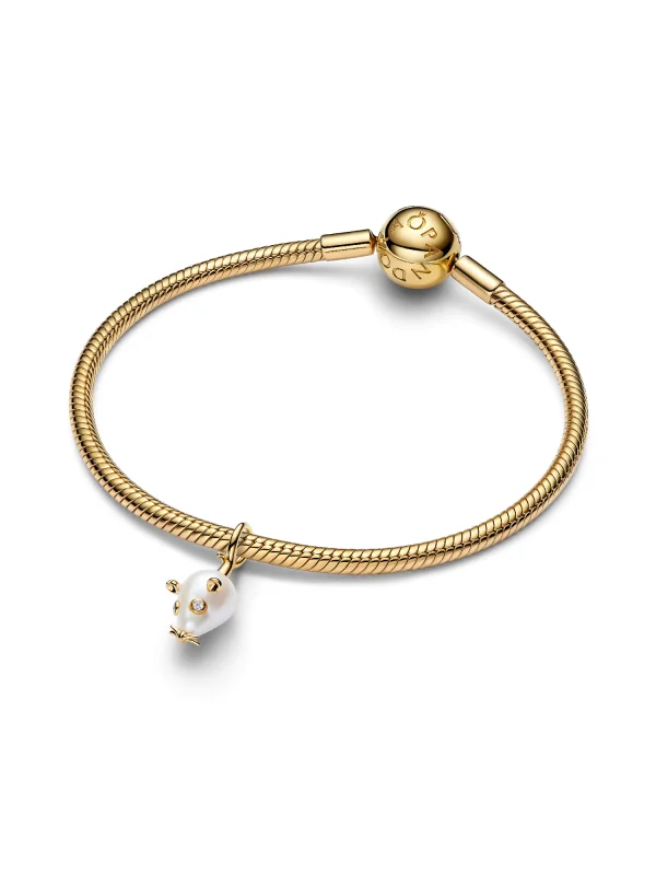 (image for) Pandora Treated Freshwater Cultured Baroque Pearl Mouse Dangle Charm - 764619C01 - View 3