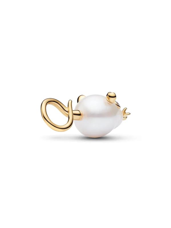 (image for) Pandora Treated Freshwater Cultured Baroque Pearl Mouse Dangle Charm - 764619C01 - View 5