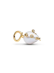 (image for) Pandora Treated Freshwater Cultured Baroque Pearl Mouse Dangle Charm - 764619C01