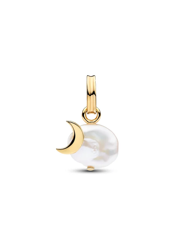 (image for) Pandora Treated Freshwater Cultured Baroque Pearl Cloud Dangle Charm - 764621C01 - View 5