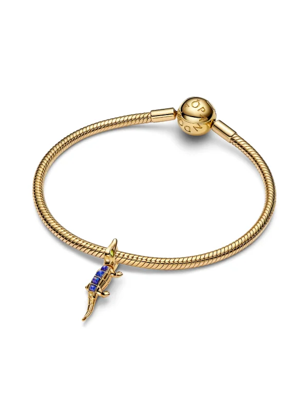(image for) PANDORA Alligator Charm 764624C01 | 14k Gold Plated - View 5