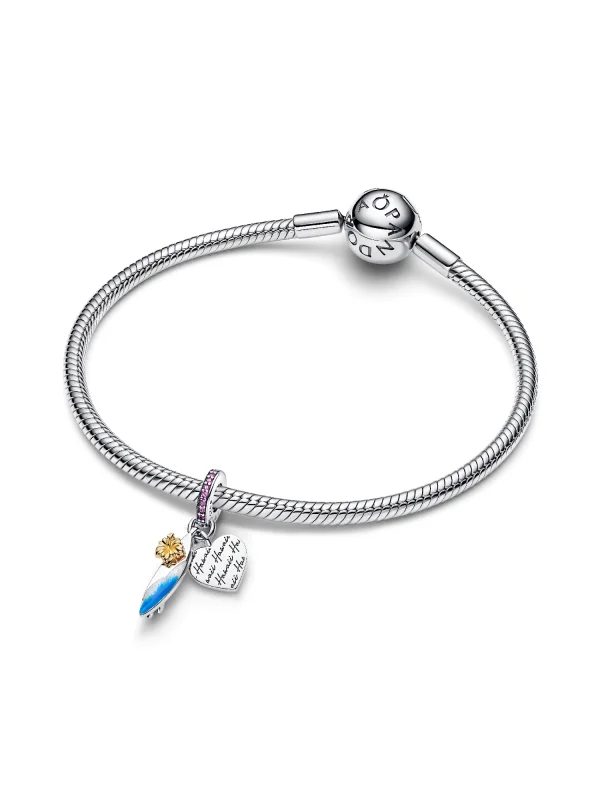 (image for) Pandora Surf Board Double Dangle Charm - 764628C01 - View 3