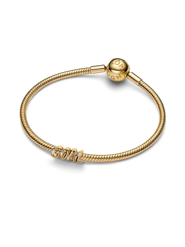 (image for) Pandora Goal Script Charm - 764709C01 - View 5