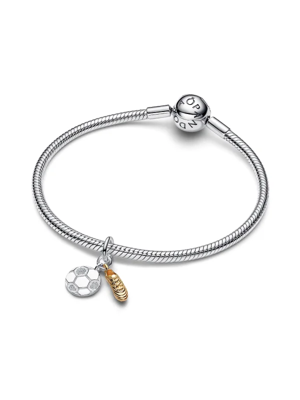 (image for) Pandora Engravable Soccer Shoe Double Dangle Charm - 764712C00 - View 3