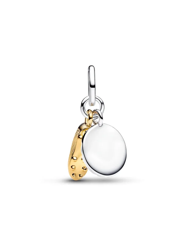 (image for) Pandora Engravable Soccer Shoe Double Dangle Charm - 764712C00 - View 5