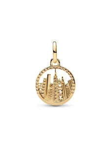 (image for) New PANDORA New York Skyline Charm 764923C01 14k Gold Plated