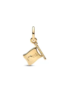 (image for) PANDORA American Flag Charm 764926C01 | 14k Gold Plated