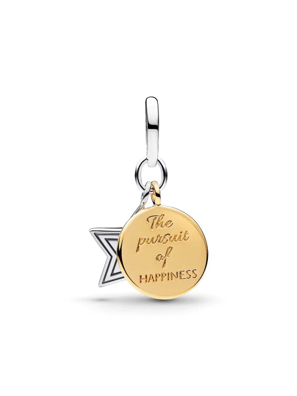 (image for) Pandora USA Flag Star Double Dangle Charm - 764930C01 - View 3