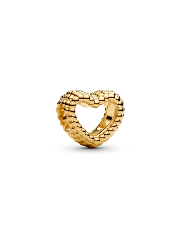 (image for) Pandora Beaded Open Heart Charm - 767516C00 - View 2