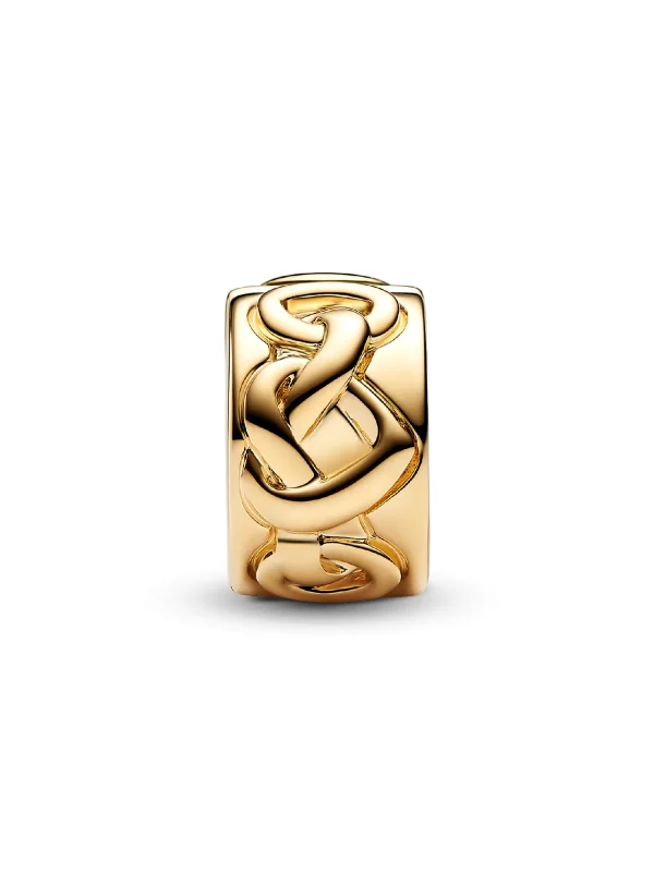 (image for) Pandora Knotted Hearts Clip Charm - 768035C00 - View 6