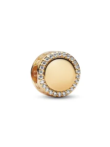 (image for) Pandora Engravable Sparkling Button Charm - 768747C01