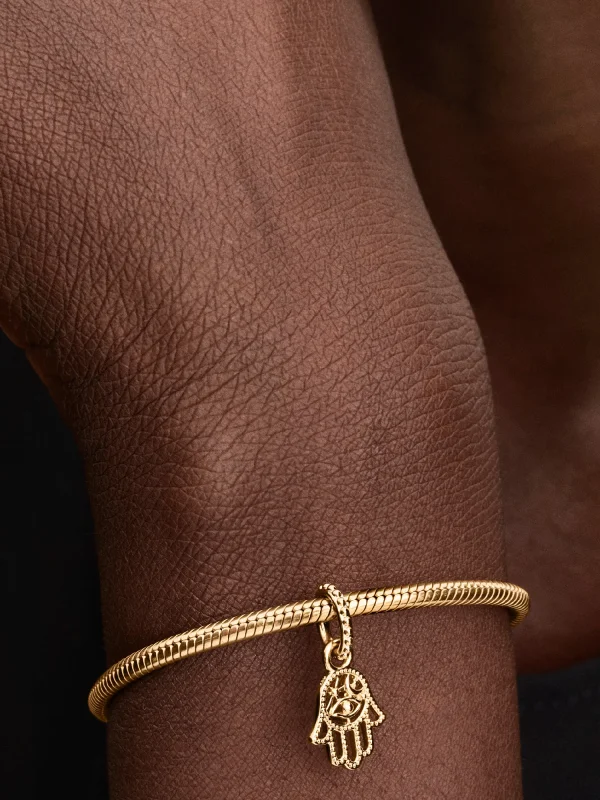 (image for) Protective Hamsa Hand Charm PANDORA | Eye & Moon Motif - View 2