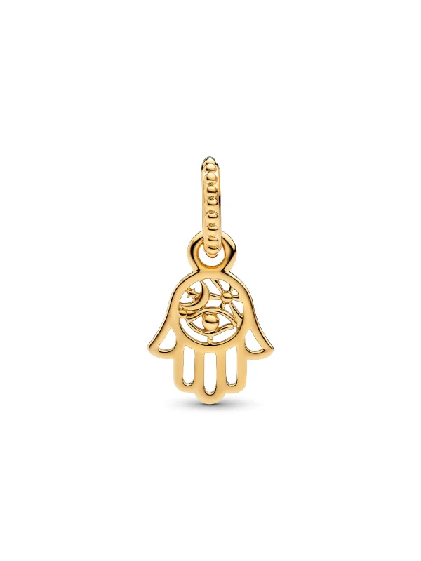 (image for) Protective Hamsa Hand Charm PANDORA | Eye & Moon Motif - View 4