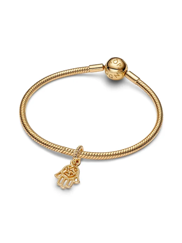 (image for) Protective Hamsa Hand Charm PANDORA | Eye & Moon Motif - View 5