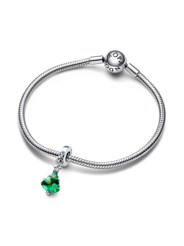 (image for) Pandora Sparkling Christmas Tree Dangle Charm - 792983C01 - View 4