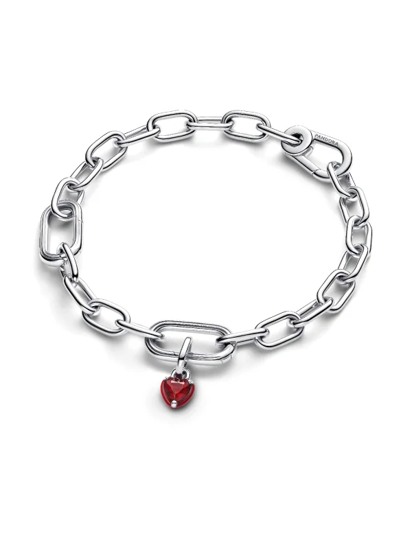 (image for) Pandora Red Chakra Heart Mini Dangle Charm - 793042C05 - View 3