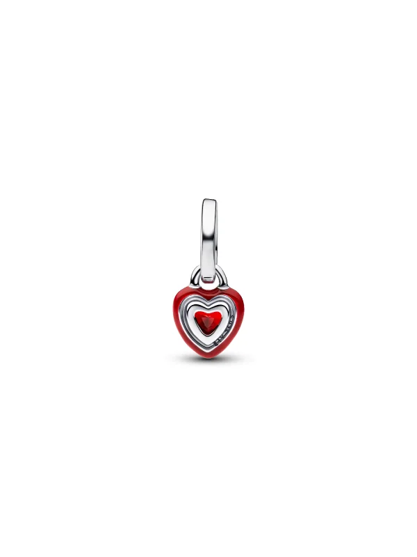 (image for) Pandora Red Chakra Heart Mini Dangle Charm - 793042C05 - View 5