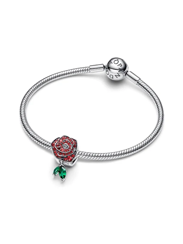 (image for) PANDORA Rose Charms 793201C02 Sterling Silver Bloom Charm - View 4
