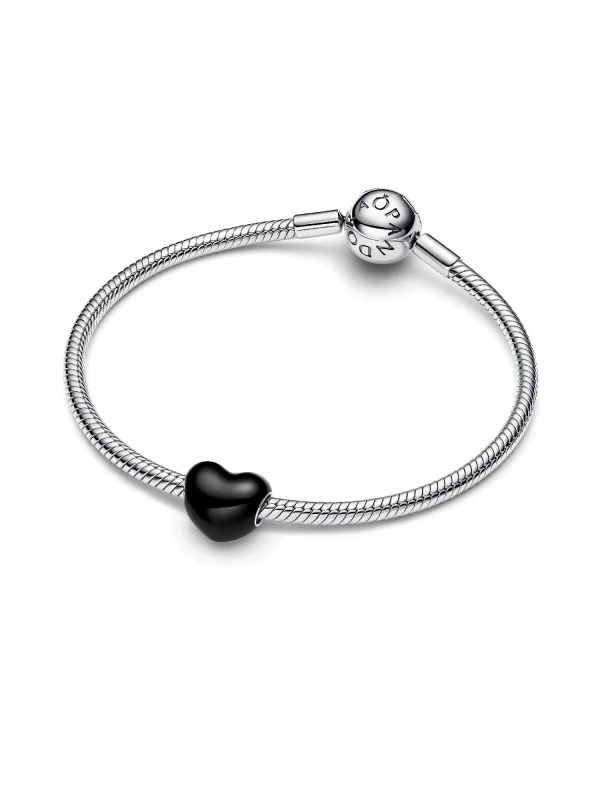 (image for) Pandora Black Heart Charm - 793337C04 - View 5