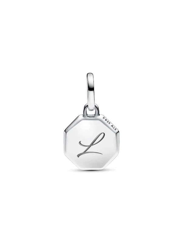 (image for) Pandora Turquoise-colored Engravable Mini Medallion Charm - 793388C01 - View 4