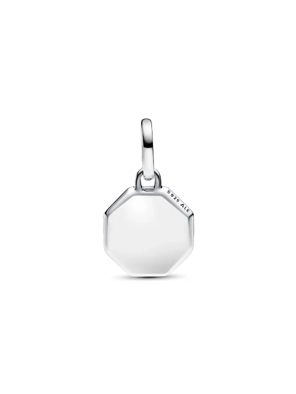(image for) Pandora Turquoise-colored Engravable Mini Medallion Charm - 793388C01 - View 6