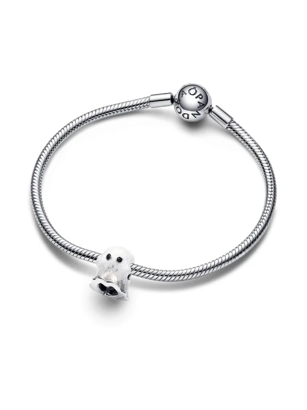 (image for) PANDORA Ghost Charm 793404C01 | Glow-in-the-dark Boo Charm - View 5