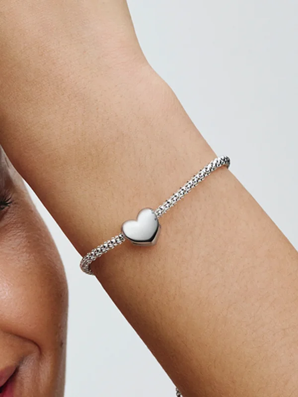 (image for) Pandora Be Love Engravable Heart Charm - 793439C00 - View 2