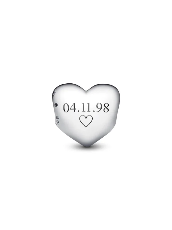 (image for) Pandora Be Love Engravable Heart Charm - 793439C00 - View 3