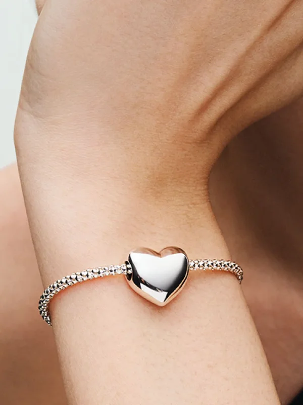 (image for) Pandora Be Love Engravable Large Heart Charm - 793440C00 - View 2