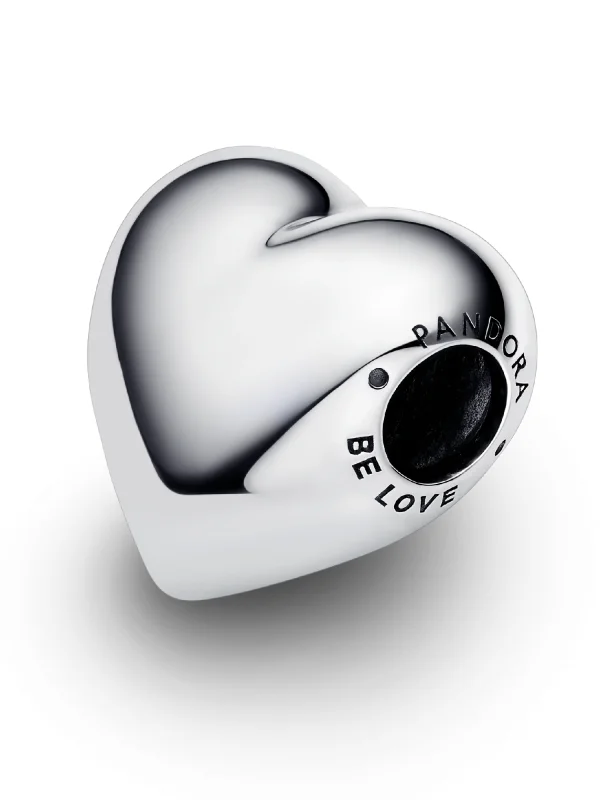 (image for) Pandora Be Love Engravable Large Heart Charm - 793440C00 - View 7