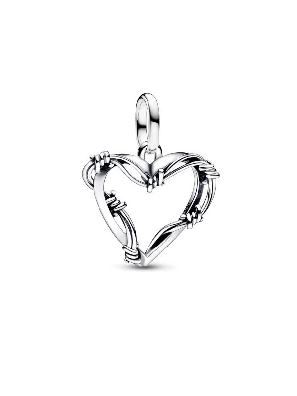(image for) Pandora Wire Heart Medallion Charm - 793449C00 - View 2