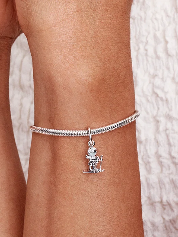 (image for) Pandora Skier Dangle Charm - 793514C01 - View 2